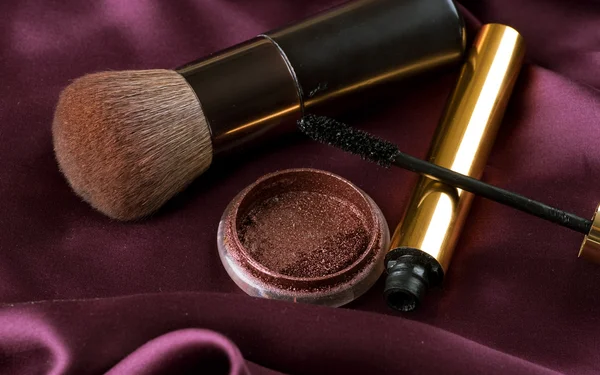 Make-up. makeup tillbehör bakgrund — Stockfoto