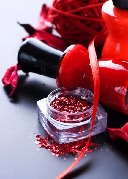 Make-up. make-up accessoires — Stockfoto