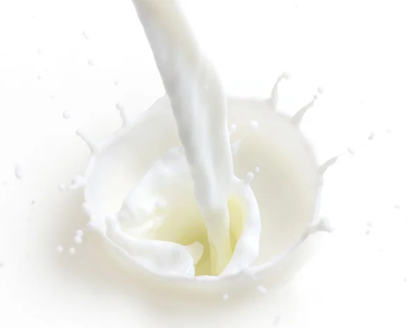 Milk Pouring — Stock Photo, Image