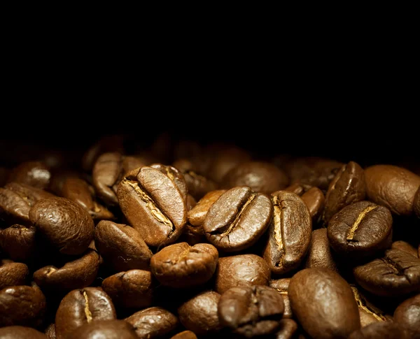 Café Fronteira Isolado em Preto — Fotografia de Stock