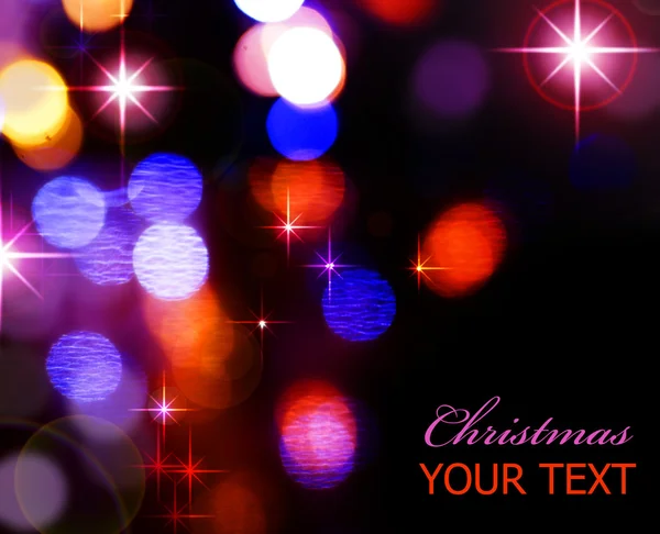 Holiday julbelysning. abstrakt bakgrund — Stockfoto