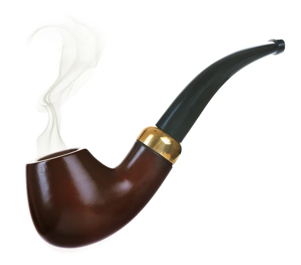 Tobacco Pipe Isolated On White — Stock Photo, Image