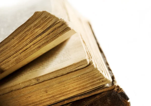 Very Old Book 's Pages Closeup — стоковое фото