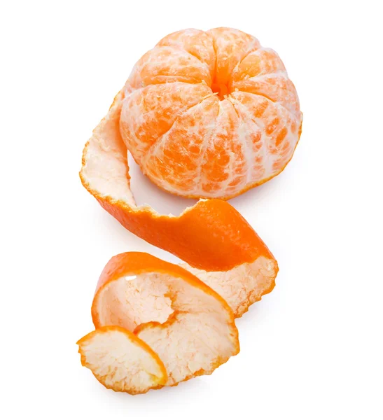 Mandarine über Weiß — Stockfoto