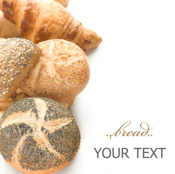 Граница ассортимента хлеба — стоковое фото