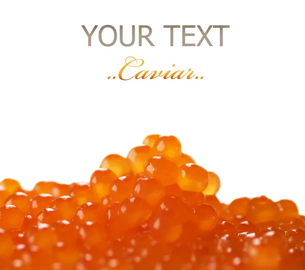 stock image Real Russian Red Caviar Border