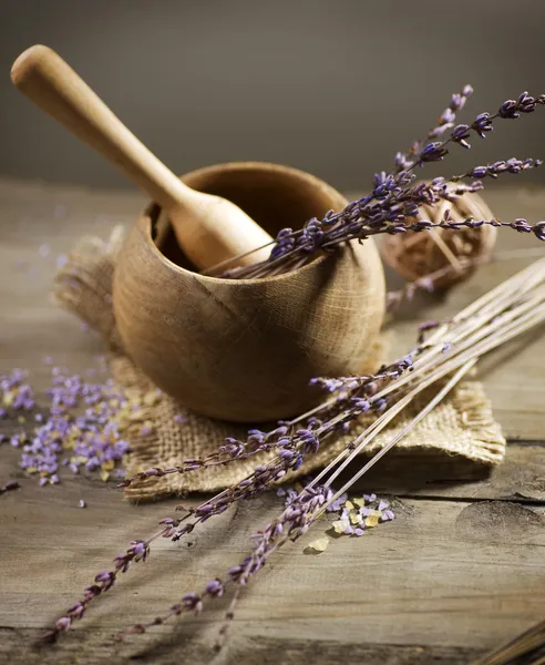 Lavendel spa.natürliche Bio-Kosmetik — Stockfoto