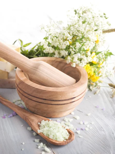 Herbal Cosmetics. Spa Products — Stock Photo, Image