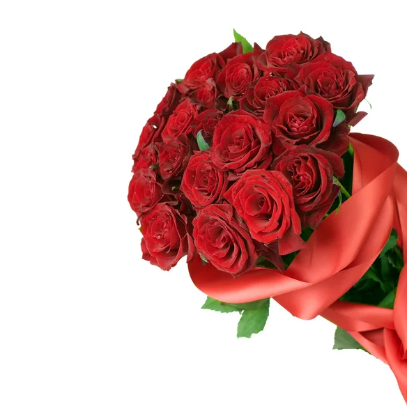 Букет больших красных роз — стоковое фото