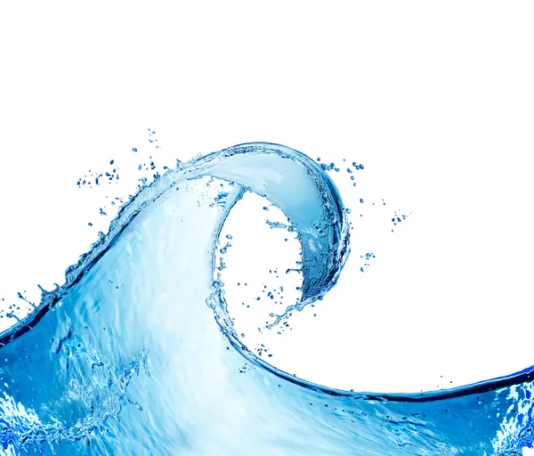 Water abstract ronde splash. Swirl geïsoleerd op wit — Stockfoto