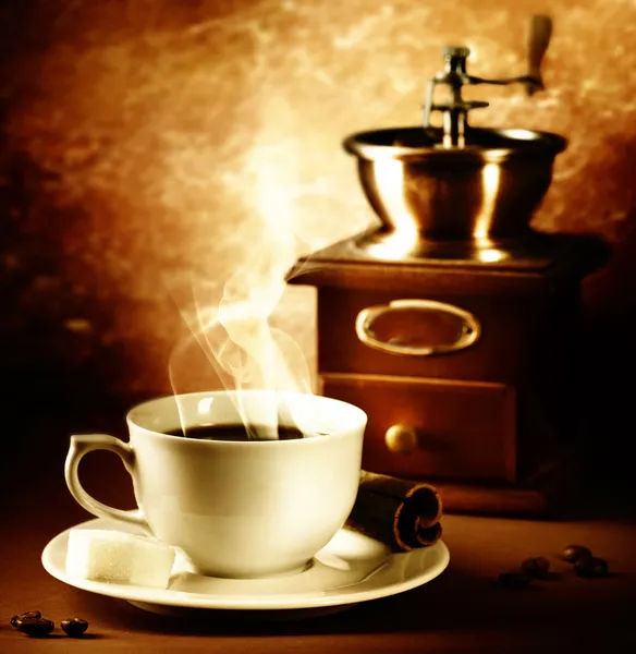 Kawa. w stylu vintage. sepia stonowanych — Zdjęcie stockowe