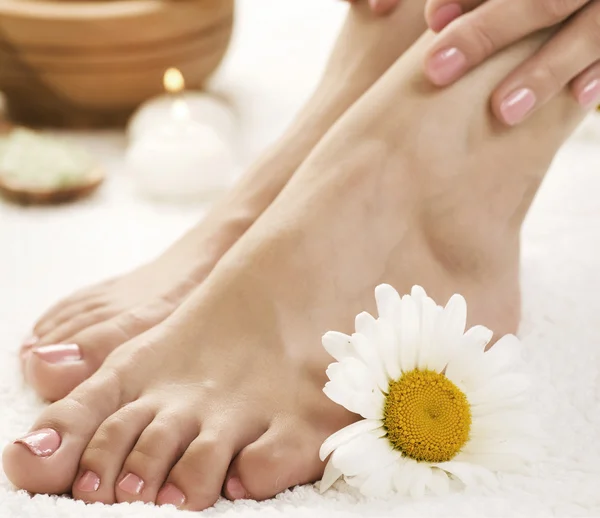 Spa de pés. Pedicure — Fotografia de Stock