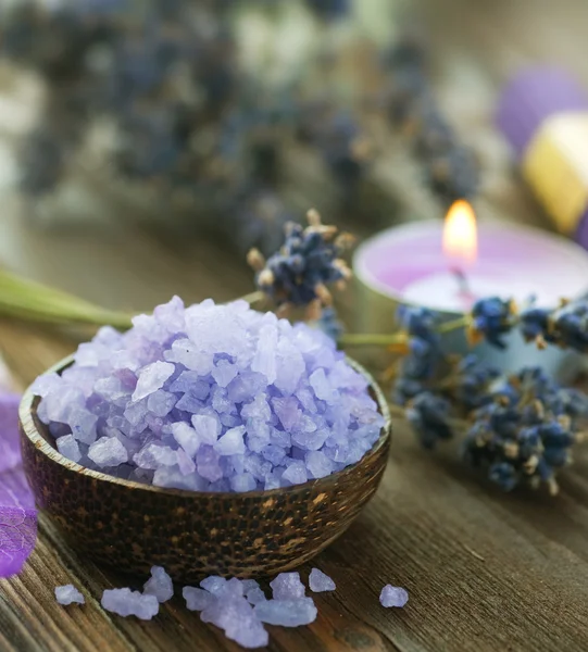 Lavender Spa Setting — Stock Photo, Image