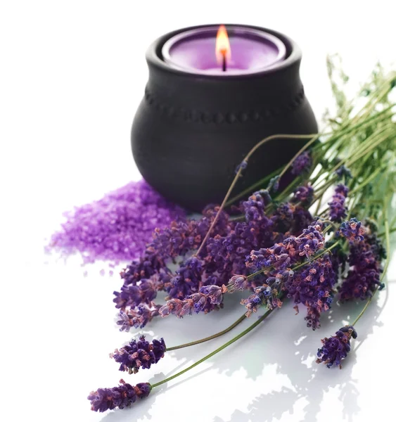 Wellness Lavendel Kosmetik — Stockfoto