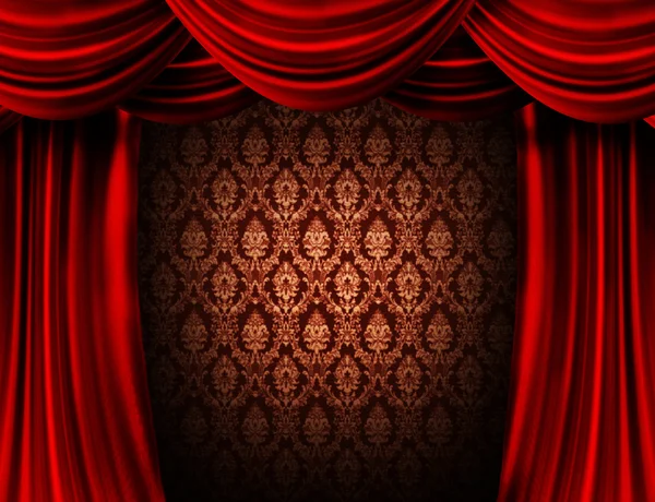 Red Curtain — Stock Photo, Image