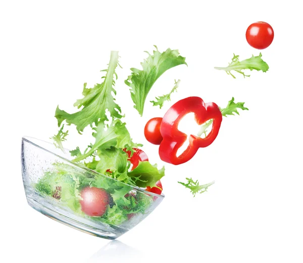 Salát. čerstvá zelenina — Stock fotografie
