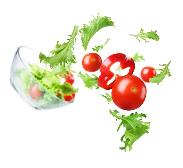 Sağlıklı sebze salatası. diyet kavramı — Stok fotoğraf