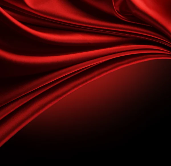 黑色红色丝绸边框 — 图库照片