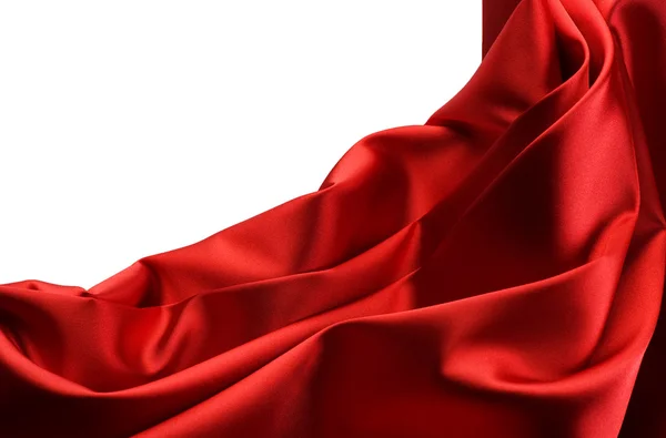 红色丝绸边框 — 图库照片