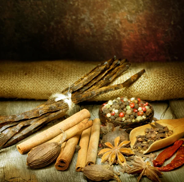 Various Spices — Stock Photo, Image