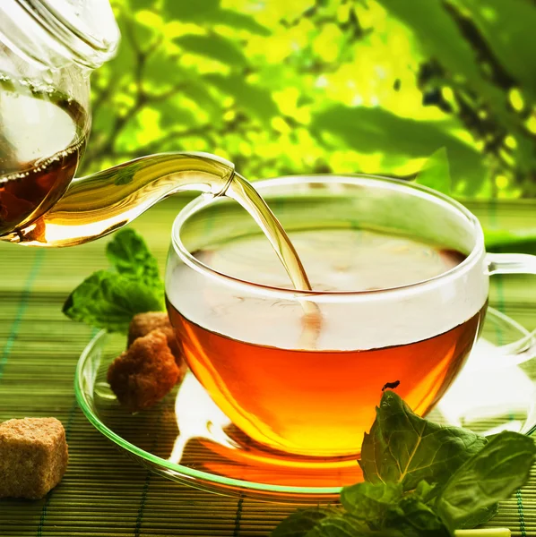 Healthy Tea with Mint — Stock Photo, Image