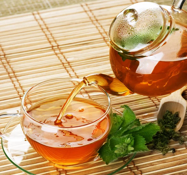 Healthy Tea with Mint — Stock Photo, Image