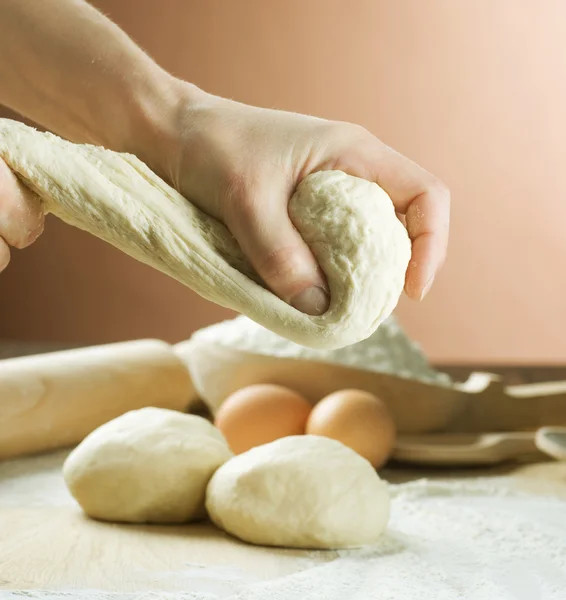 Ψωμί μαγείρεμα. ζύμη — Φωτογραφία Αρχείου