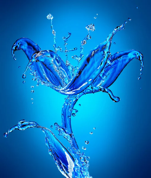 Zoet water abstract spatten — Stockfoto