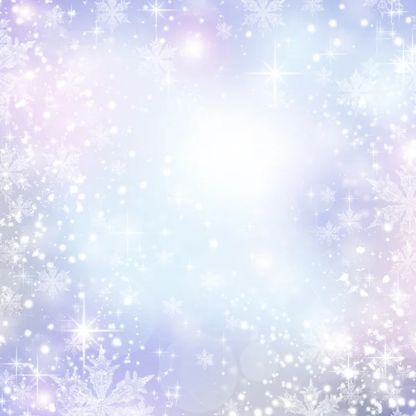 Абстрактный зимний фон. Рождественский боке — стоковое фото