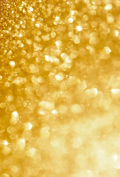 Natale oro lampeggiante sfondo Immagini Stock Royalty Free