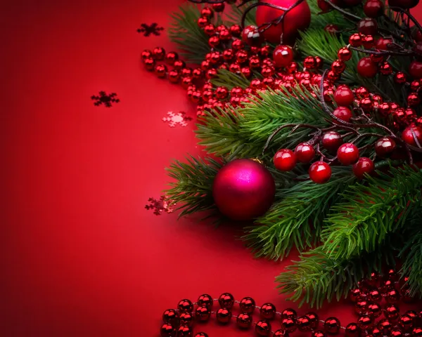 Dekoracje świąteczne i noworoczne — Zdjęcie stockowe