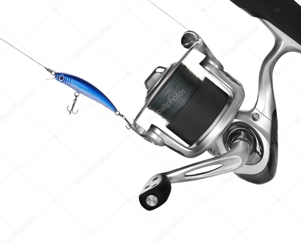 Fishing Reel Isolated On White