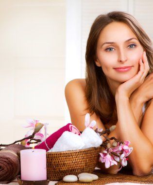 Spa Woman portrait clipart