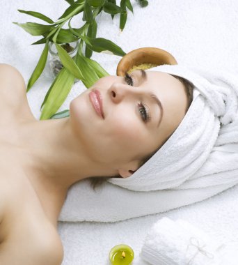 Beautiful Spa Woman. Clear Skin clipart