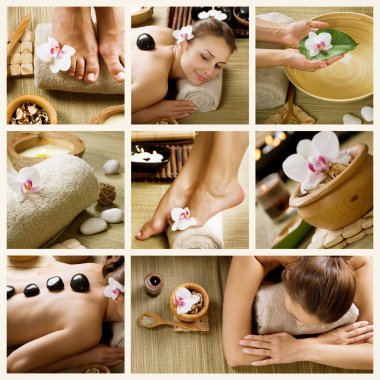 Spa Procedures. Day-spa clipart