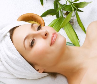 Spa Woman.Beauty Treatments clipart