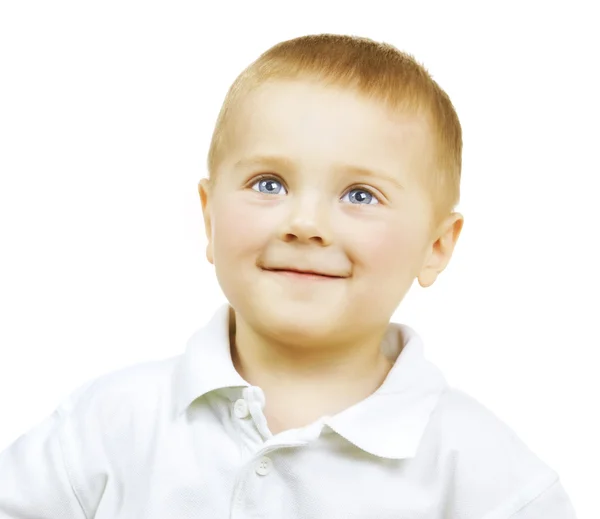Happy Cute Baby Boy über weiß — Stockfoto