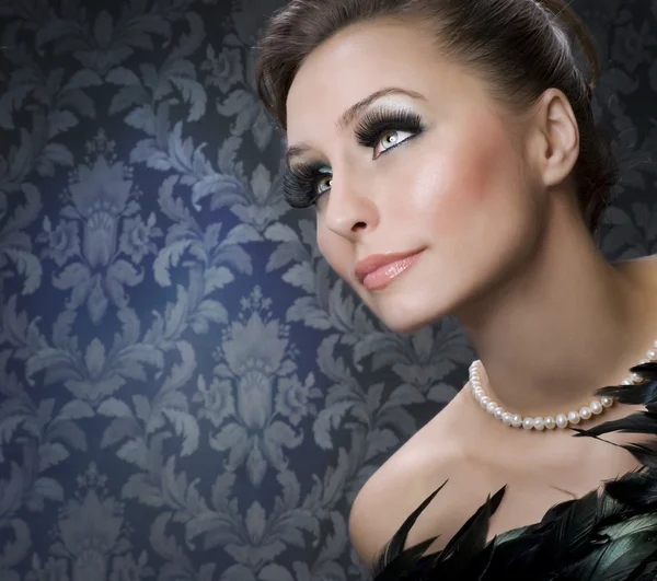 Krásné luxusní žena portrét — Stock fotografie