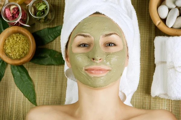 Wellness-Gesichtsmaske. Tagesbad — Stockfoto