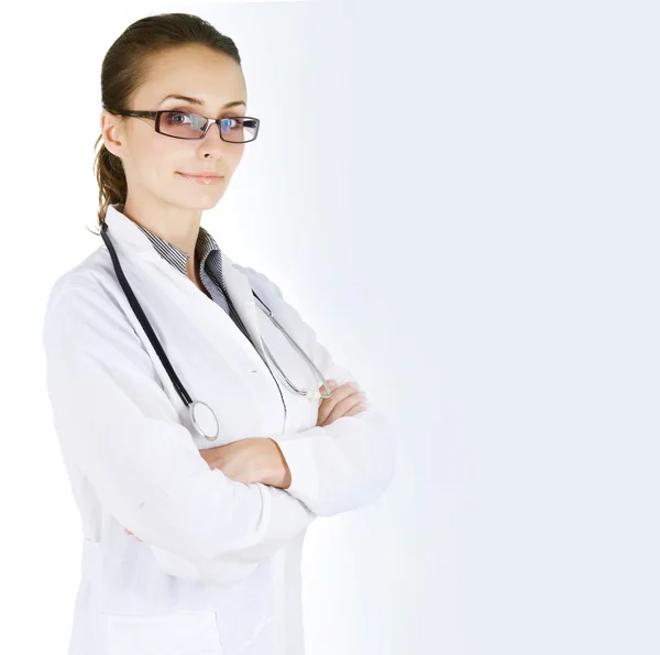 Kvinnliga läkare porträtt — Stockfoto