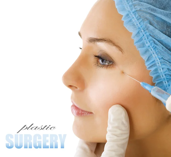 Botox injekce. Plastická chirurgie — Stock fotografie