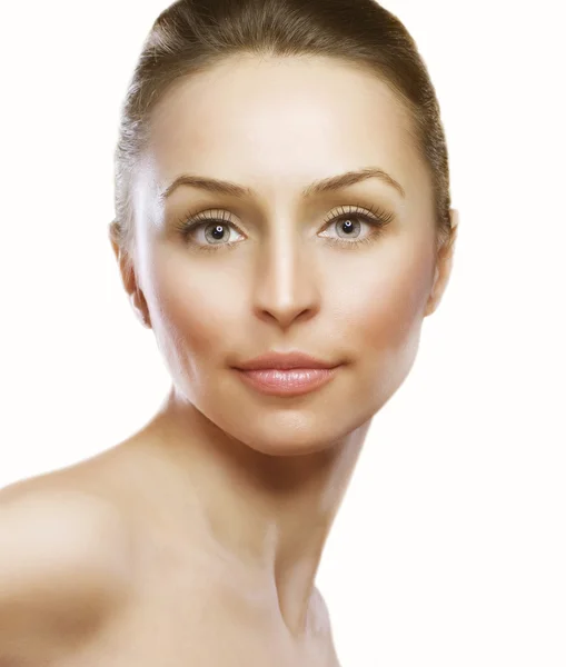 Beautiful Woman Face. Perfect Skin — Stock Photo, Image