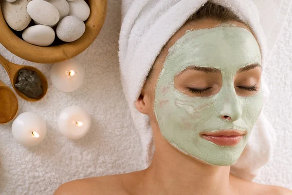 Wellness Gesichtsmaske. Tagesbad — Stockfoto