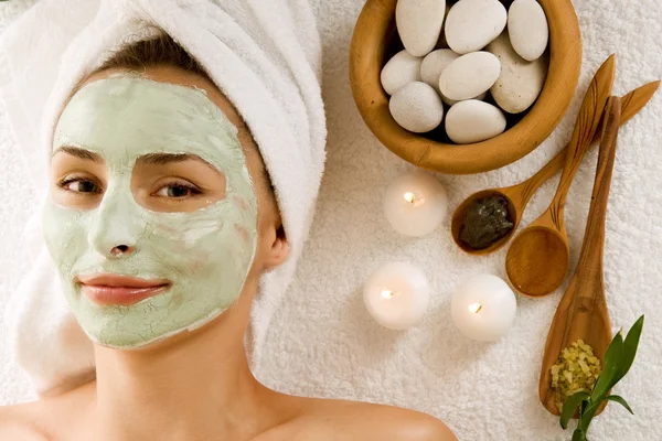 Wellness Gesichtsmaske. Tagesbad — Stockfoto