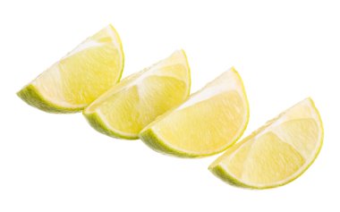 doğranmış yeşil limon