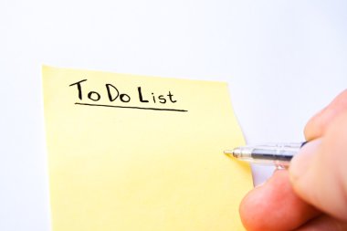 Yellow To-Do-List clipart