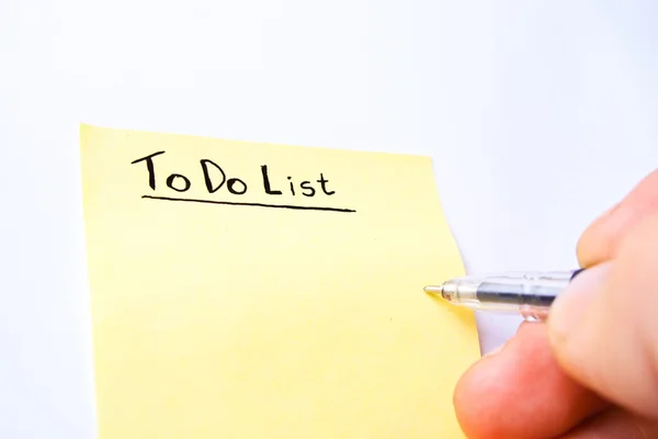 stock image Yellow To-Do-List