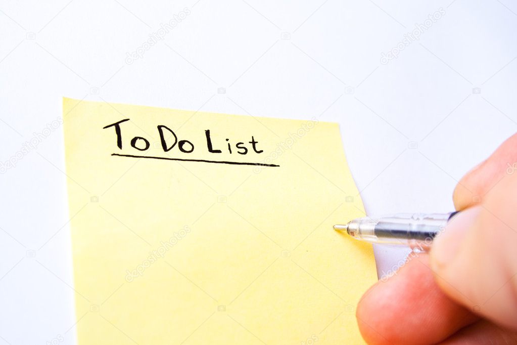 Yellow To-Do-List