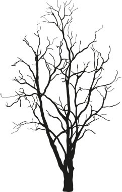 Black tree clipart