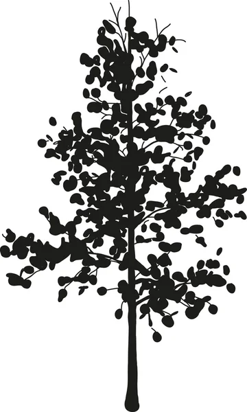 Árvore negra — Vetor de Stock